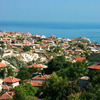 Architectural details in the temple Kibela in Balchik city will be restored